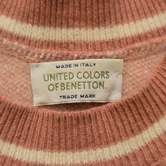 Vintage Benetton Wool Blend Italian Sweater - Picture 2 of 10